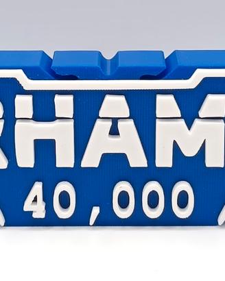 Logo Warhammer 40K 25 CM Boardgames War Games 3D