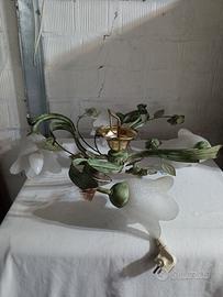 Lampadario in Ferro Battuto a 4 luci