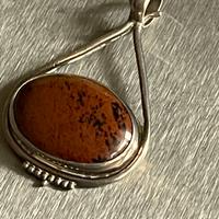 Ciondolo artigianale argento 925 con diaspro – 14g