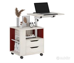 Comodino multifunzione con supporto PC regolabile