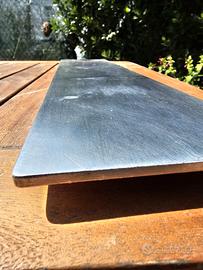 vassoi porta cibo e dolci  in' acciaio 50 x 12 cm