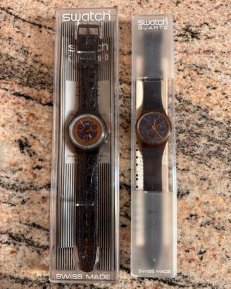 Coppia orologi Swatch anni 80/90 con scatole