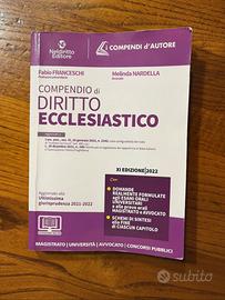 Compendio diritto ecclesiastico 2022