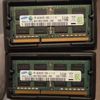 Coppia RAM 8GB (2x4GB) Samsung DDR3 PC3