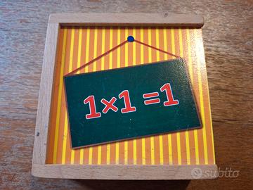 Gioco educativo in legno per imparare tabelline