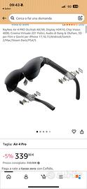 Occhiali AR Smart RayNeo Air 4 Pro  cinema virtual
