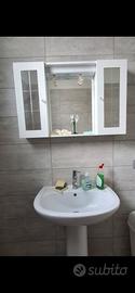 lavandino e mobiletto con specchio bagno