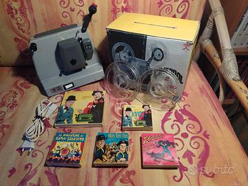 Proiettore 8mm CINEBRAL 2 bipasso +  5 pellicole