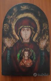Icona russa dipinta riproduzione del XVI sec