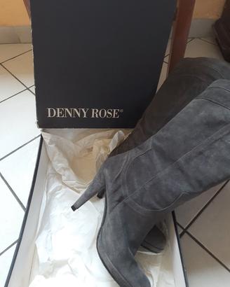 Stivali di camoscio grigio Denny Rose 