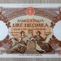 Banconota 10.000 Lire Regine del Mare, 21/08/1959.