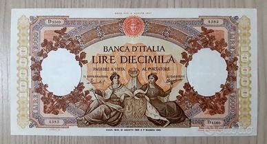 Banconota 10.000 Lire Regine del Mare, 21/08/1959.