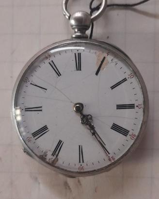 OROLOGIO DA TASCA CON CARICA A CHIAVETTA