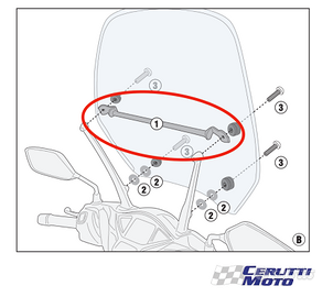 Traversino cupolino per Honda Sh 125 150 350 20-24