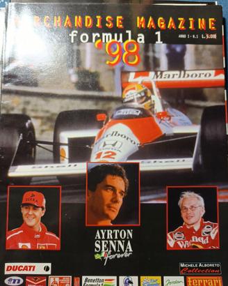 cataloghi merchandise ufficiale F1 '98-'99-'00