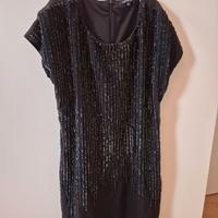 Abito da sera tubino corto con paillettes