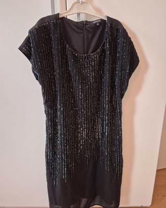 Abito da sera tubino corto con paillettes