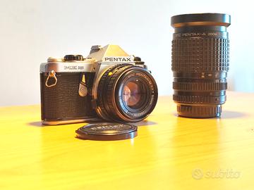 Pentax ME Super con 50mm f1.7 + zoom 35-105mm