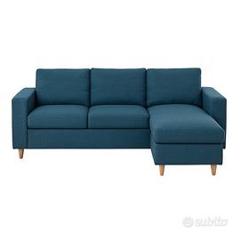 (nuovo) DIVANO 3 POSTI ANGOLARE BLU