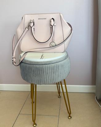 Borsa Michael Kors Charlotte Satchel rosa cipria o