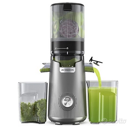 Estrattore di succo Slow Juicer, argento - ACOQOOS