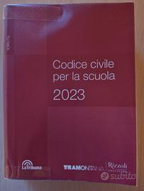 Libro scolastico "Codice Civile per la scuola 2023