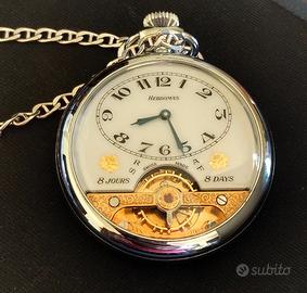 Orologio da taschino Hebdomas argento Swiss Made