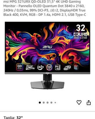 Monitor oled msi (nome modello in foto)