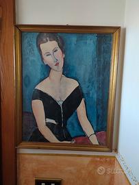 Quadro di Modigliani, stampa su tela