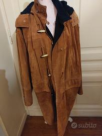 cappotto uomo in pelle camosciata 