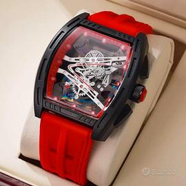 Orologio Tonneaux  simil R. MILLE fashion Rosso