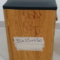 Sgabelli legno con seduta imbottita