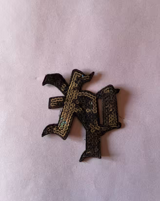 Toppa patch da cucire con paillettes nere