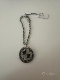 Portachiavi BMW Acciaio Inox Argentato Nuovo