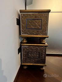 Comodini in legno massello tailandese originale