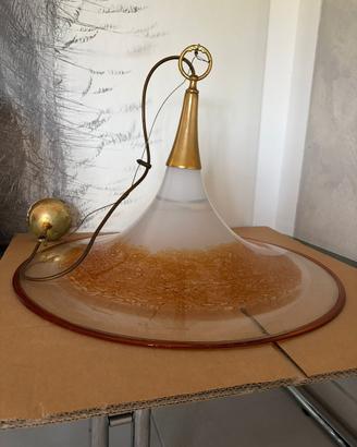 Lampadario Vintage vetro di murano anni 70
