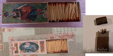 2 SCATOLE FIAMMIFERI MAXI BOX - 1 PORTAFIAMMIFERI