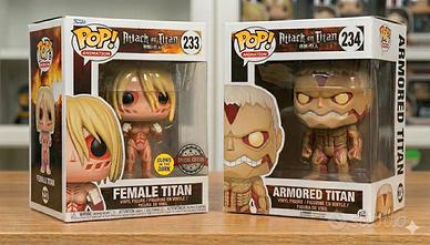 funko pop armored e female titan Attack on titan 