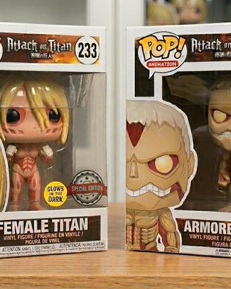 funko pop armored e female titan Attack on titan 