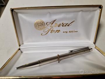 Penna sfera Arval argento 925+astuccio