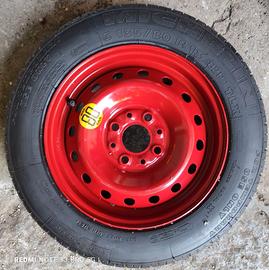 N°1 Ruotino Ruota di scorta Fiat 4 fori 135/80 R13