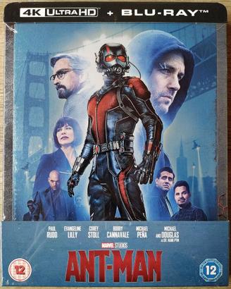 Ant-Man Steelbook UK Zavvi Exclusive 4K/2D Blu Ray