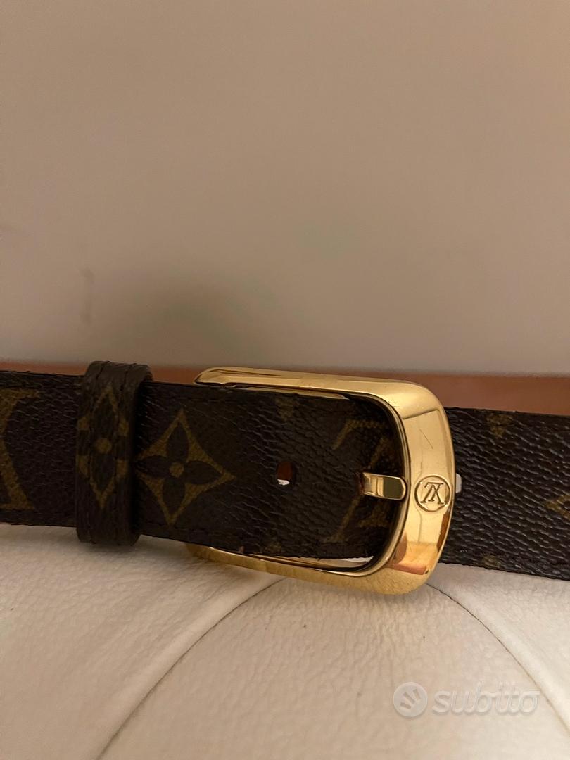 Cintura louis vuitton bianca fibia nera - Abbigliamento e Accessori In  vendita a Perugia
