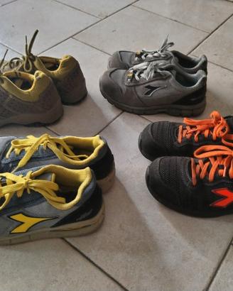 Lotto di 4 paia scarpe da lavoro taglia 38