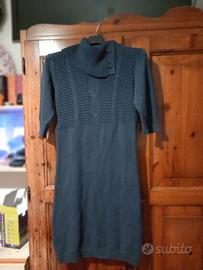 vestito mezze maniche e collo alto donna