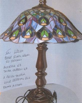 LAMPADA TIFFANY LUCE BLU