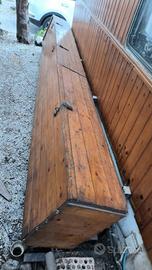 Contenitore/baùl da giardino in legno. 5 Metri 