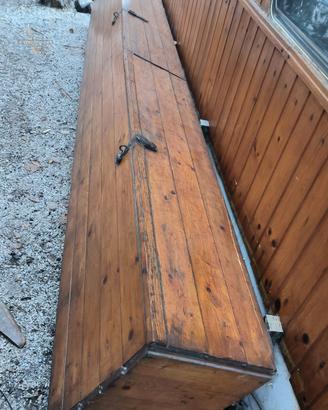 Contenitore/baùl da giardino in legno. 5 Metri 