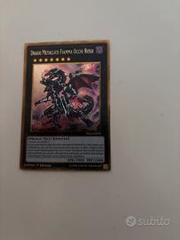 CARTA YU-GI-OH Drago Metallico Fiamma Occhi Rossi