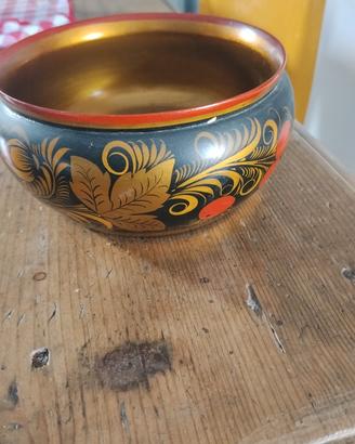 ciotola vintage russa  khokhloma